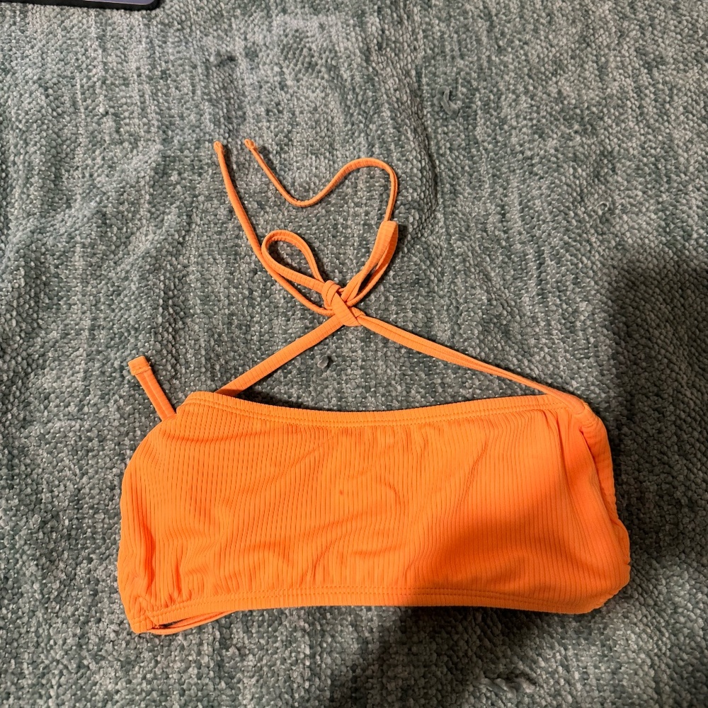 orange swim top